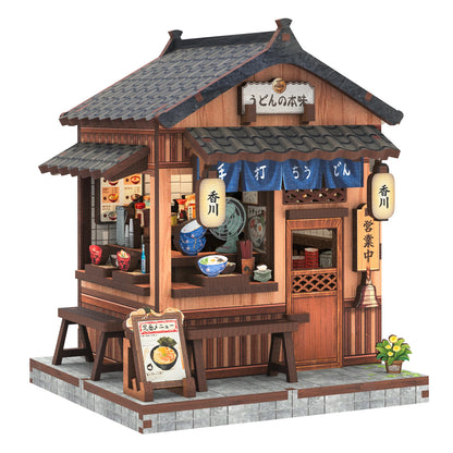 CUTEBEE Book Nook Kit DIY Wooden Doll House Miniature Model for Amazing Gifts Japanese Style