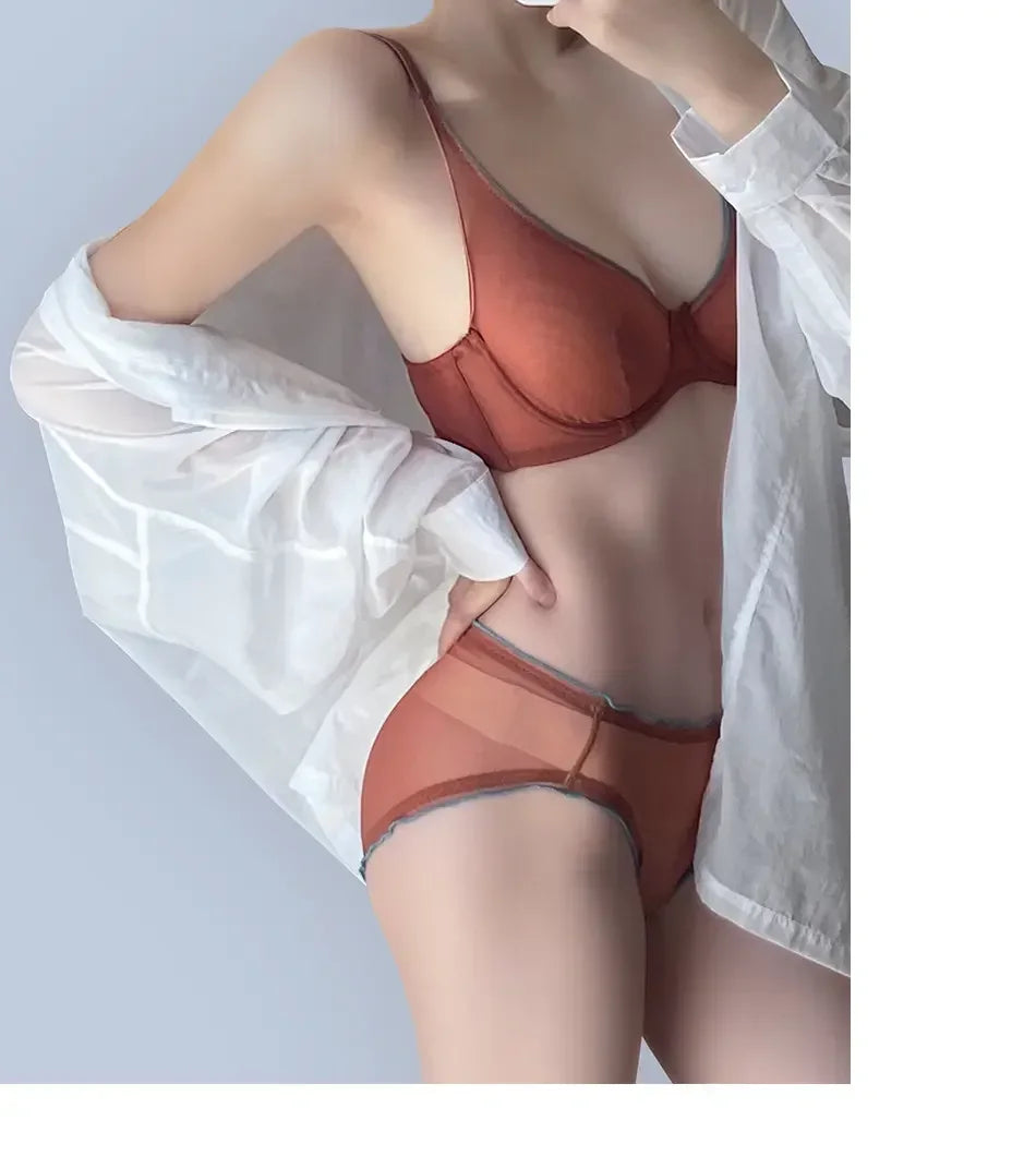 Full Coverage Minimiser Bra for Large Bust, Ultra Thin Seamless Wireless Lift & Support Anti Sag Set BANERDANNI S-2XL 32-40 ABC