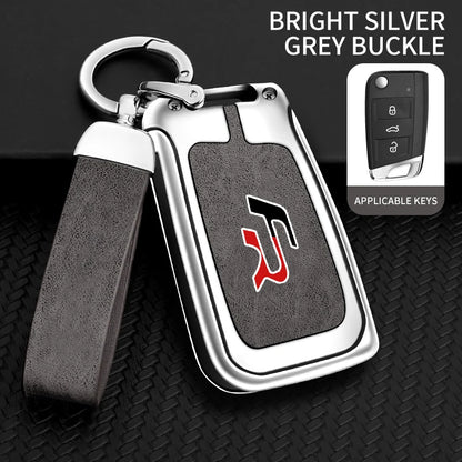 Suitable for Seat Ateca Leon FR 2 Ibiza zinc alloy car key cover high-end genuine leather car key case buckle auto accessories