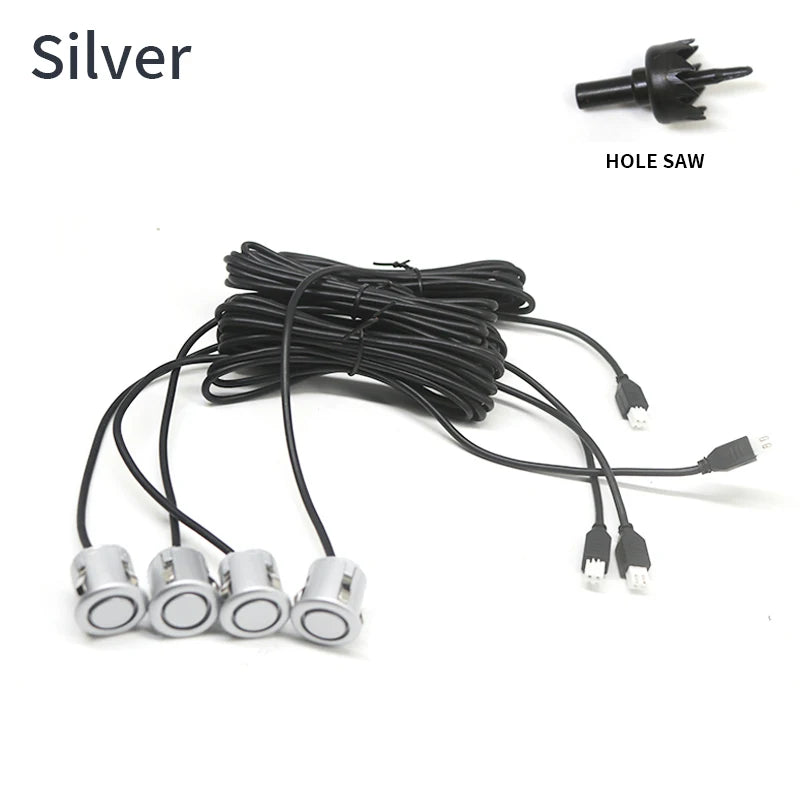 4pcs 18.5mm Car Parking Sensor Park tronic Reverse Probe Black Red Grey Silver White for Vehicles Sensor Fitting