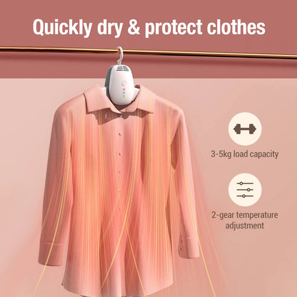 1/2 Portable Electric Clothes Dryer Hanger Warmer 220V Outdoor Travel Garment Clothing Shoes Heater Quickly Drying & Sterilizing