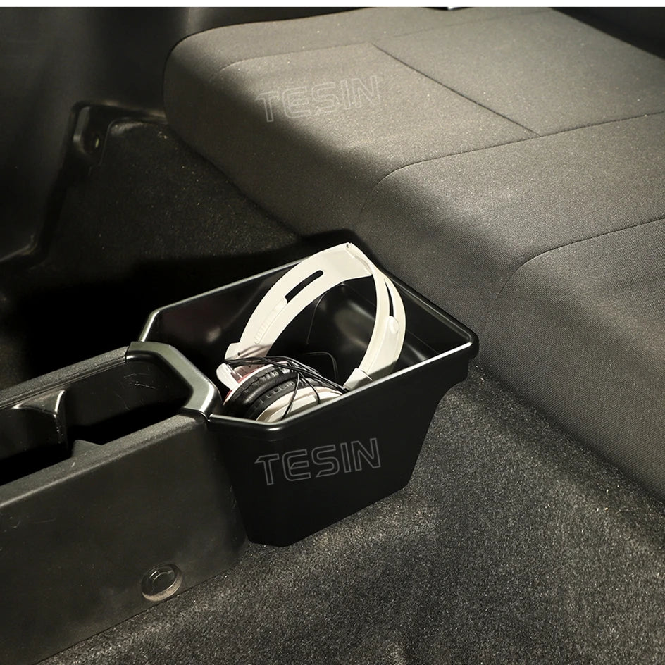 TESIN Car Rear Center Storage Box Organizer for Suzuki Jimny JB74 2/4 Door 2019 2020 2021 2022 2023 2024 Up Interior Accessories
