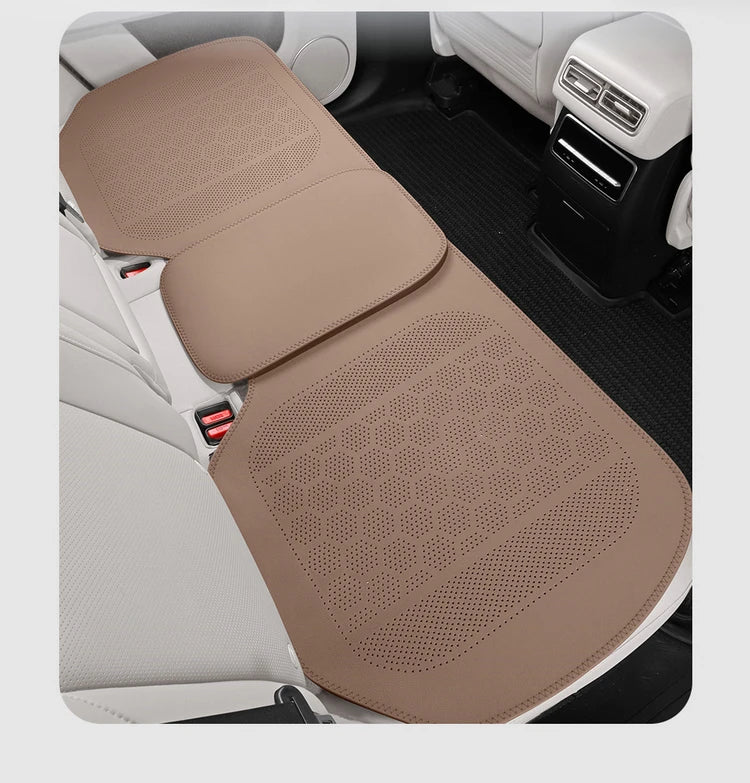 High Quality Nappa Leather Universal Car Seat Full Cover Breathable Luxury SUV Car Protection Perforated Leather Seat Full Cover