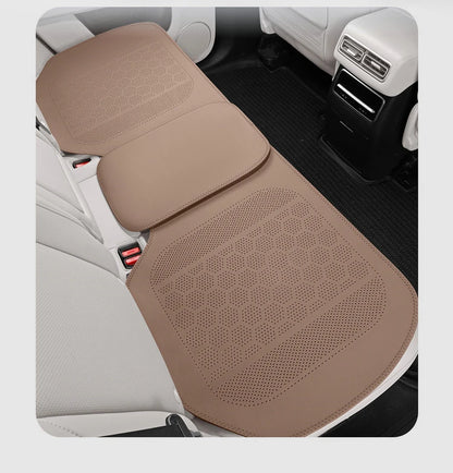 High Quality Nappa Leather Universal Car Seat Full Cover Breathable Luxury SUV Car Protection Perforated Leather Seat Full Cover