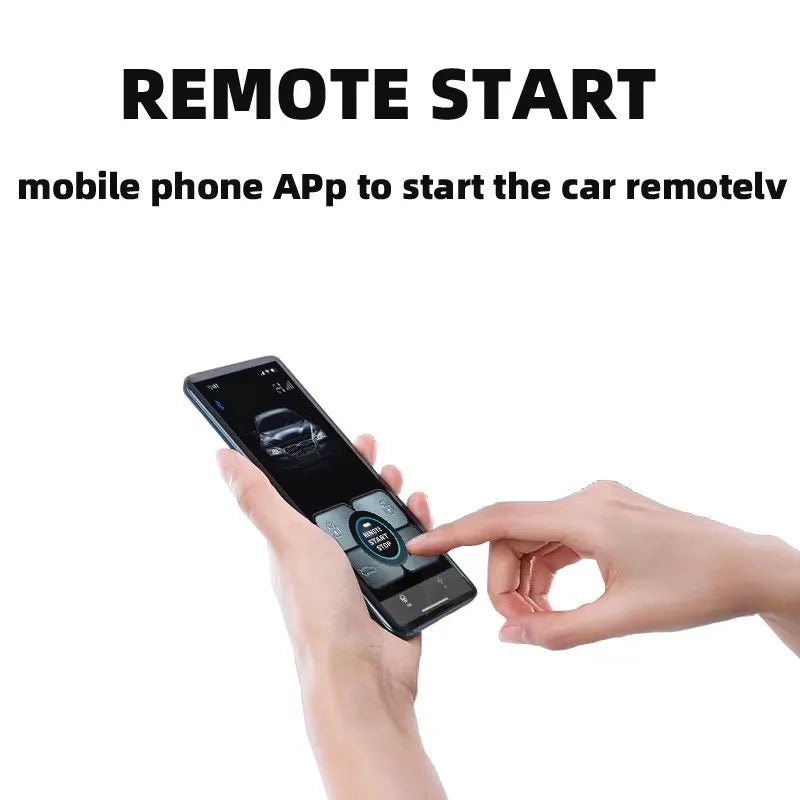 Phone APP Engine Remote Start  Car alarm Push Start-Stop Button To Start Ignition System Central Locking Keyless Entry for car