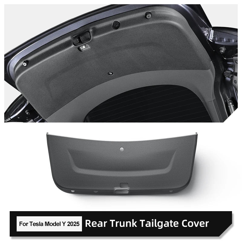 LUCKEASY for Tesla Model Y Launch 2025+ Juniper Rear Trunk Door Anti-dirt Mat TPE Trunk Tailgate Protection Pad Car Accessories