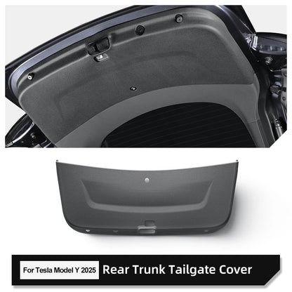 LUCKEASY for Tesla Model Y Launch 2025+ Juniper Rear Trunk Door Anti-dirt Mat TPE Trunk Tailgate Protection Pad Car Accessories
