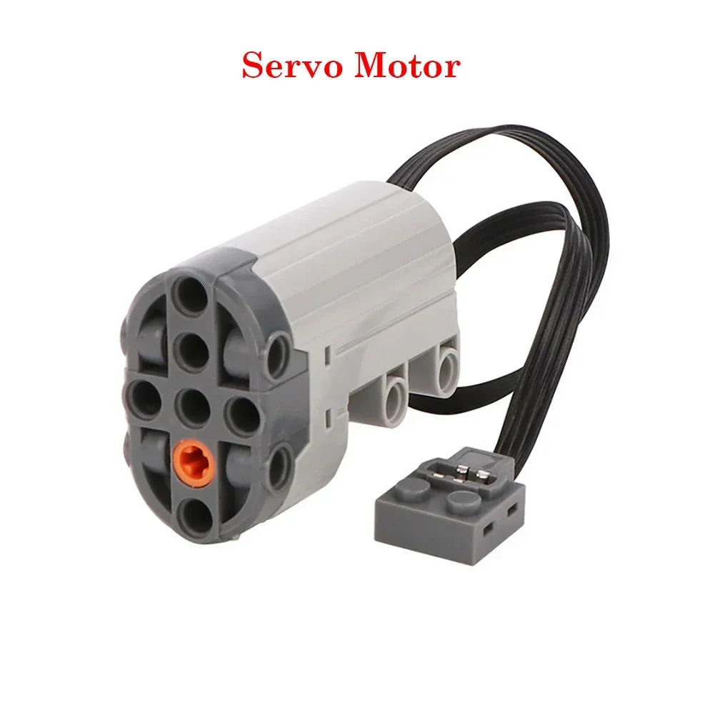 MOC Power Functions Parts Technical Servo Train Buggy M Motor 8883 Modified IR Remote Power Group Sets Lithium Battery Box 9686