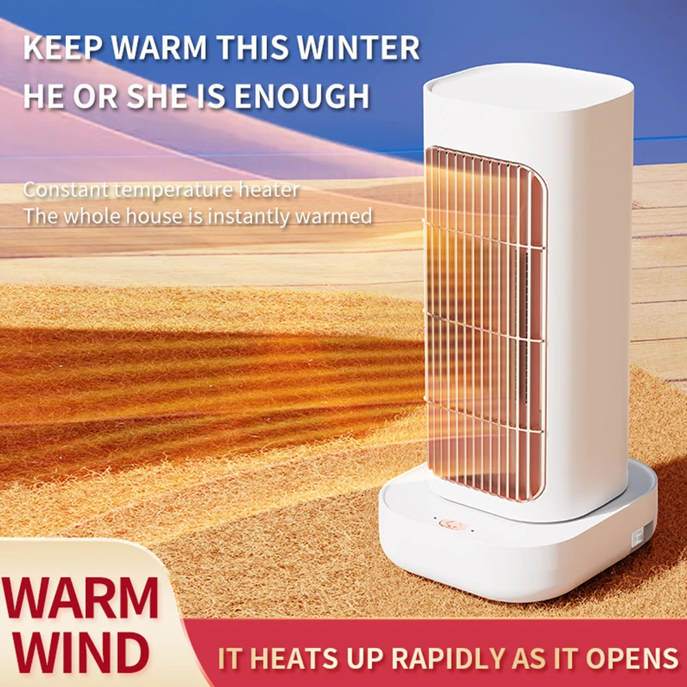 1300 W Space Heater Portable Electric Heater Overheating & Tip-Over Protection PTC Ceramic Heater 90 Degree Oscillation 2 Modes