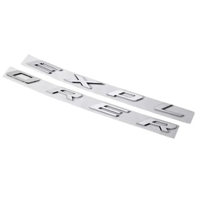 3D ABS Chrome Black Letters Explorer Logo Car Front Hood Emblem Bonnet Badge Sticker For Explorer 2011-2021