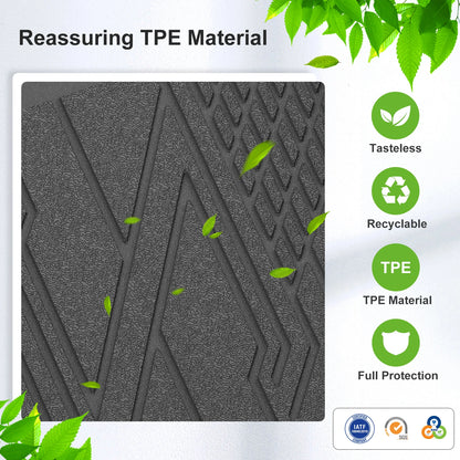 Smabee for Kia Telluride 2027 Gas (only fit 7seats) TPE 3D Car Floor Mat Cargo Liner Trunk Pad Waterproof All Weather Black