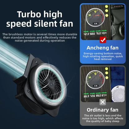 USB Charging Detachable Silent Fan Ventilation Cover Ice Silk Baby Stroller Cool Seat Cover Breathable Car Safety Seat Cover