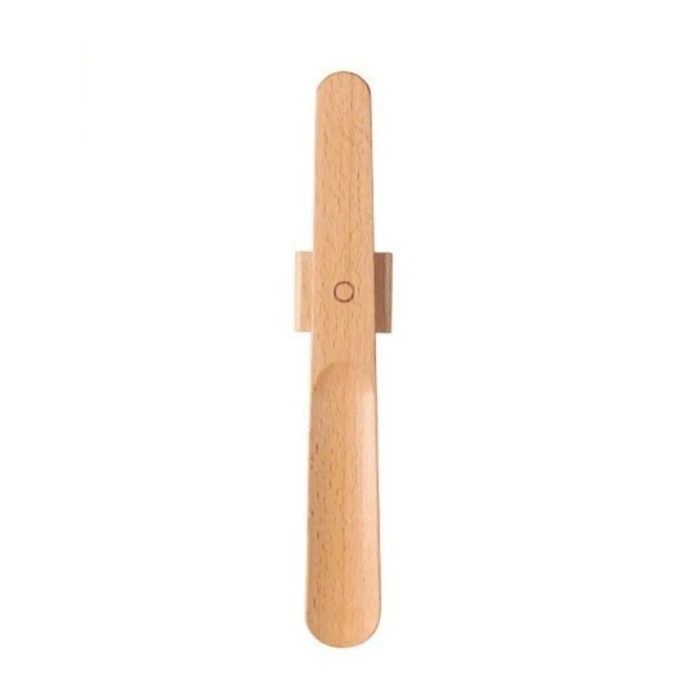 Useful 30/55cm Magnetic Shoehorn Flexible No-Bend Shoe Puller Wooden Handle Lazy Shoe Horn for Elderly, Pregnant Women