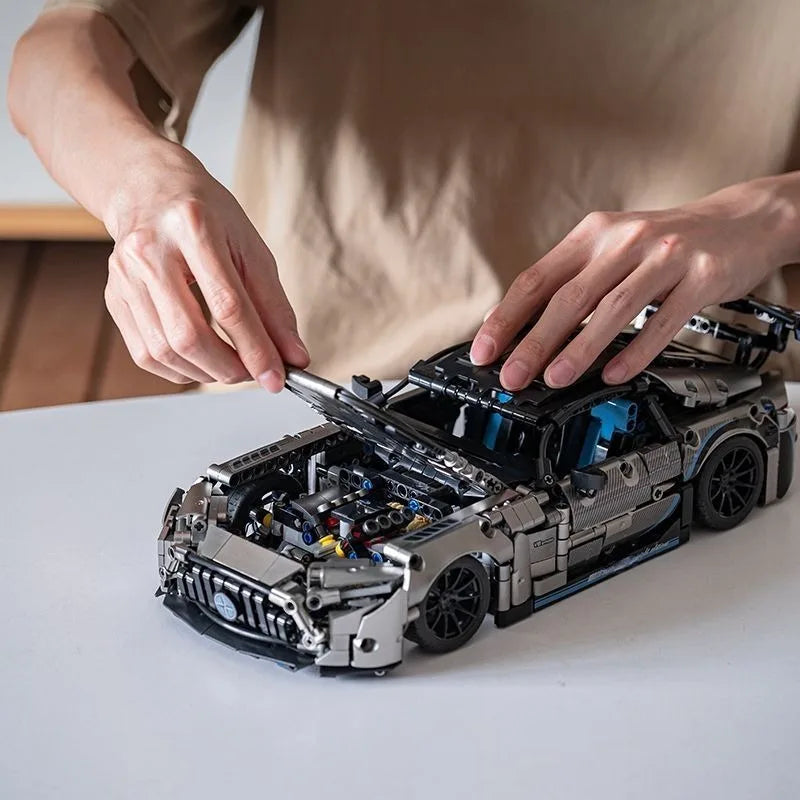 1:14 Sports Car RC Toy Car Building blocks Toy Birthday Gift MOC Sports Car Model Birthday Gift (1466+ particles)
