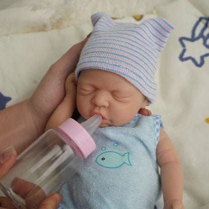 12"  Micro Preemie Full Body Silicone Baby Doll  Lifelike Reborn Doll Surprice Children Anti-Stress