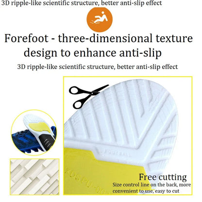 Unisex Premium Orthotic Gel Insoles Orthopedic Flat Foot Health Sole Pad For Shoes Insert Arch Support Pad For Plantar Fasciitis