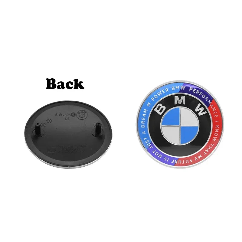 For BMW E39 E46 E87 E60 E90 Ac E30 E36 G20 74mm82mm Hood Emblem Car Front Bonnet Logo Trunk Cover Badge Auto sticker Accessories