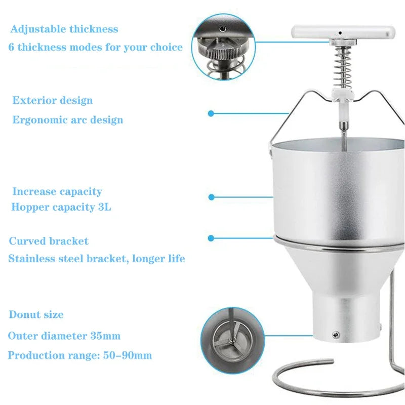 Donut Maker Dispenser Donut Making Artifact Creative Dessert Mold Confectionery Pastry Baking Tools Kitchen Gadget Bakeware