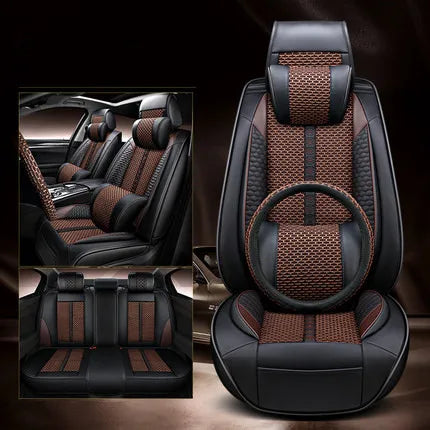 Full set car seat covers + Steering wheel cover for Haval M6 2025-2023 Top quality breathable seat cushion seat case for M6 2024