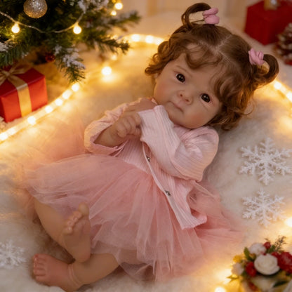 BZDOLL 45 CM Lovely Reborn Baby Doll Lifelike Vinyl Limbs Cloth Body Sweet Doll Kid Fashion Birthday Gift Play House Bedtime Toy