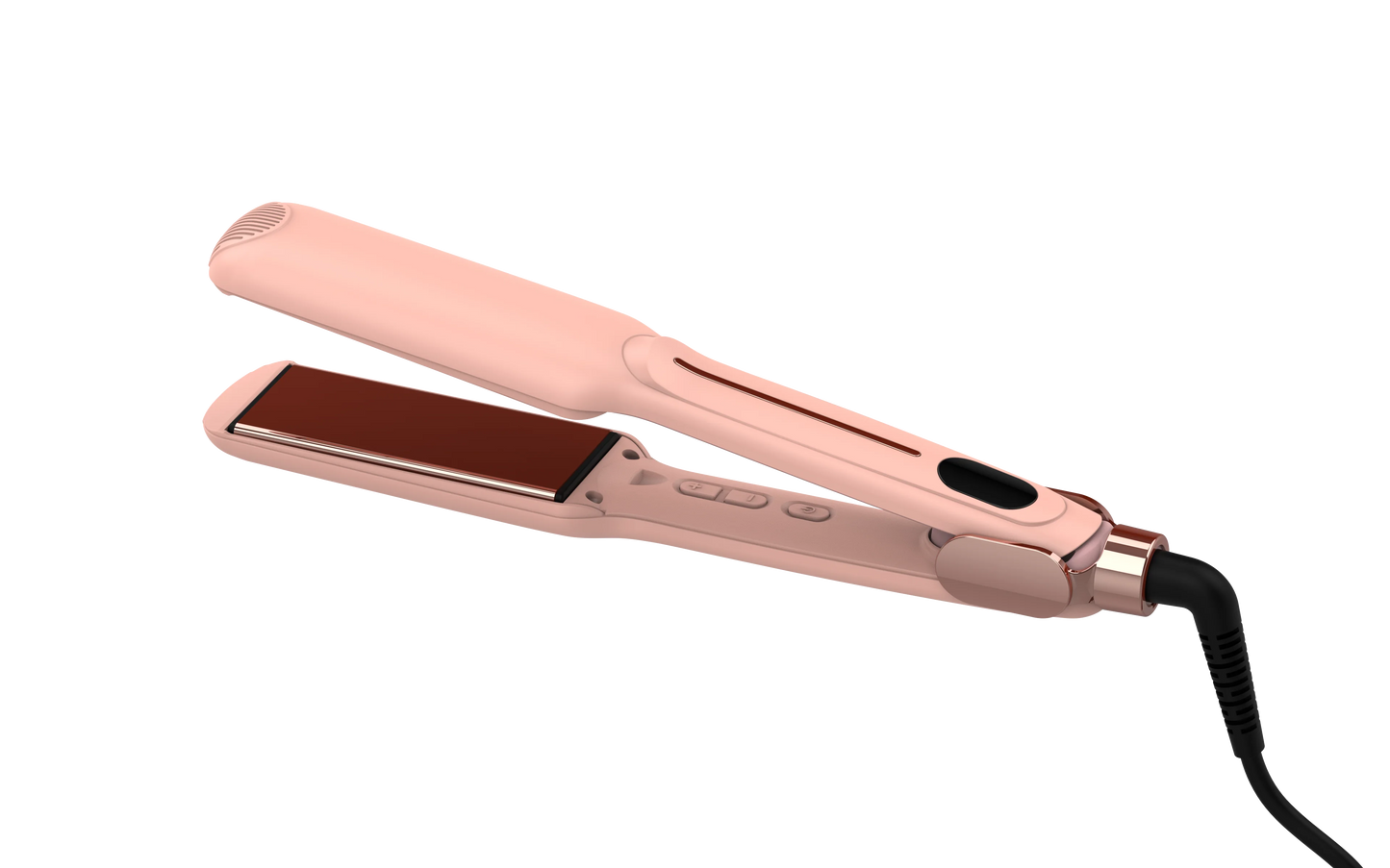 2-in-1-Flat Hair Straightener & Curling Iron, Infrared Ion Reduces Frizz, Suitable for Straight Hair, Curly Hair, Gifts