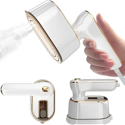 Portable Mini Steam Iron Handheld Garment Steamer Fast Heating Dry Wet Ironing Machine Travel Clothes Steamer Rotating Handle