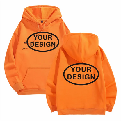Customized Printed Men's And Women's Hoodies Loose Casual Fashion Long Sleeved Pullovers Embroidered LOGO Street Sports Shirts