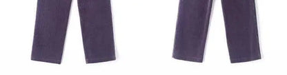 Fashionable Corduroy Set Women's Autumn Winter New Style Elegant Lady Fragrance Wind Coat Wide Leg Pants Two Piece Suit
