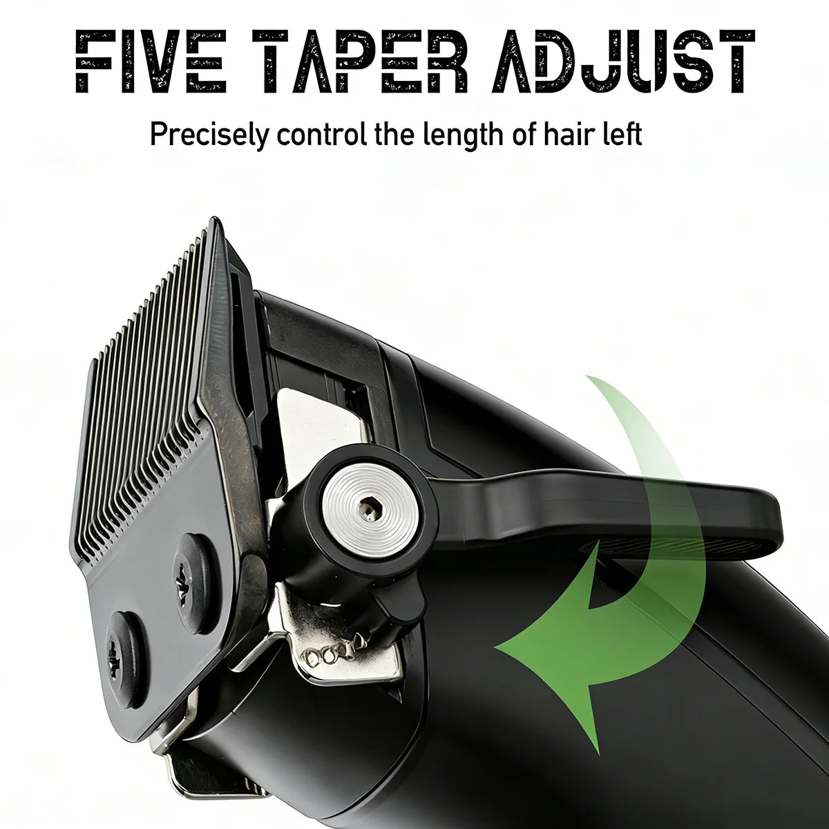 2026 3 Colors BRDCLIP 898C Professional 8000RPM Hair Clipper Outer-Rotor Brushless Motor 5-speed Adjustment DLC Detachable Blade