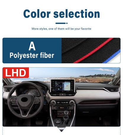 Car Dashboard Mat Sun Shade Instrument Desk Cover Accessories For Toyota RAV4 XA50 2019 2020 2021 2022 2023 2024 2025 Hybrid
