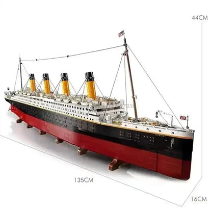 Classic 9090pcs luxury cruise ship model building blocks home decoration assemble toys creative holiday gifts