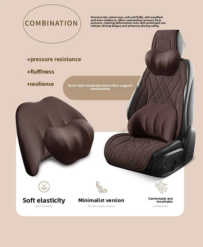 Perforated Suede Seat Cover Universal Four Seasons Cars Seats Covers Breathable Seat Non-slip Luxury Car Rams Latex Seat Cover