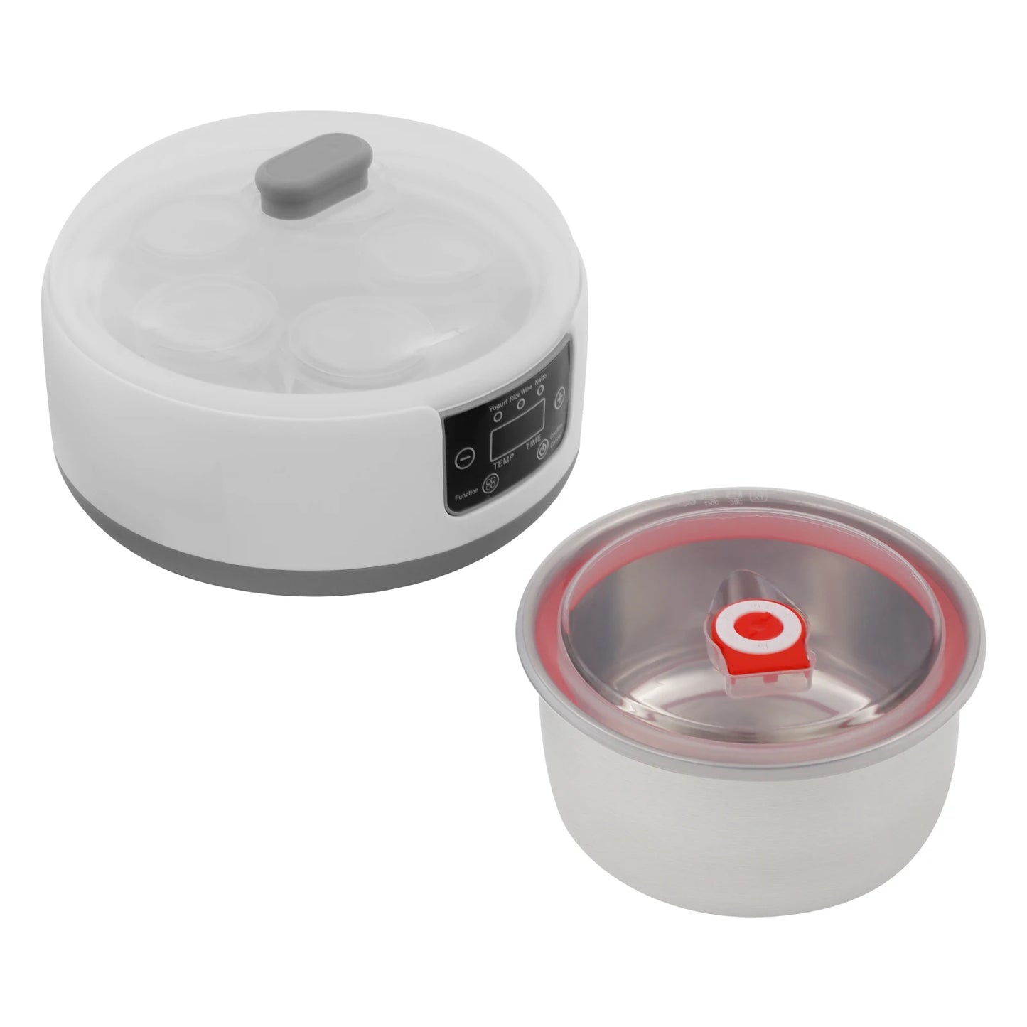 Electric Yogurt Maker+15W Power, Yogurt Maker+1.2L Capacity, Yogurt Maker Machine+21-45℃ Temp, For Homes Apartments Making Yogurt Rice Wine Natto