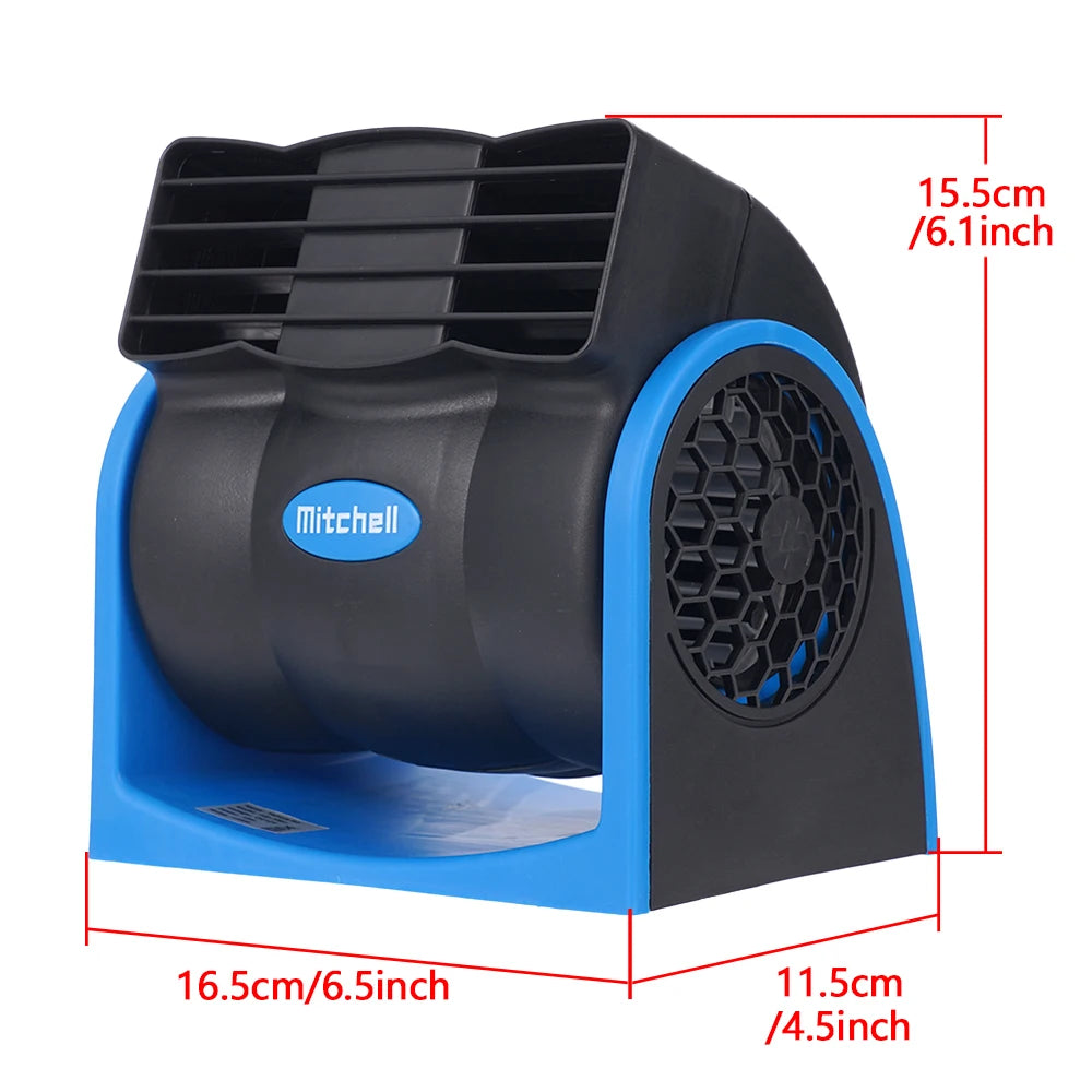 12V Car Vehicle Truck Boat Air Conditioner Car Cooling Air Fan Speed Adjustable Silent Cool Cooler With Auto Cigarette Lighter