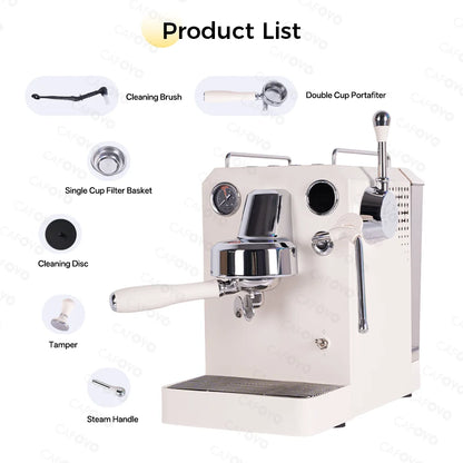 CAFOVO Owl Pro G3006H Small Household Semi-automatic Coffee Machine Freshly Ground Italian Espresso Machine 220V