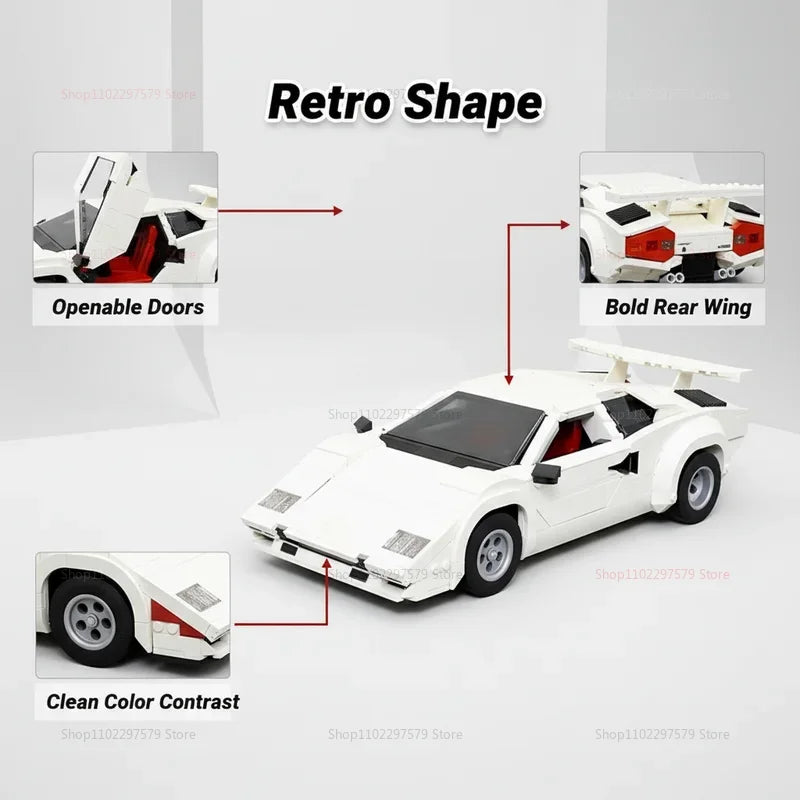 Super Speed Racing Car Building Blocks 1506PCS Classic Model DIY Construction Toy for Kid Boy Gift STEM Educational Assembly Set