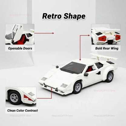 Super Speed Racing Car Building Blocks 1506PCS Classic Model DIY Construction Toy for Kid Boy Gift STEM Educational Assembly Set