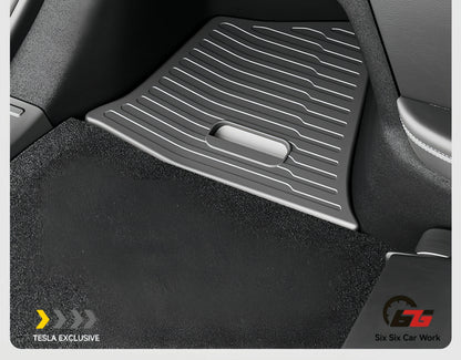 4PCS Trunk Organizer for Tesla Model YL Launch Refresh 2026 Rear Trunk Storage Bins Side Box Organiser TPE Accessories