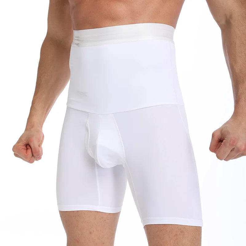 Mens Chest Compression Shirt Gynecomastia Vest Slimming Shirt Body Shaper Tank Top Front Zipper Corset For Man Shapewear