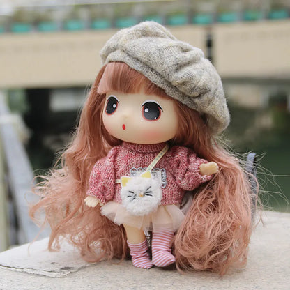 Genuine Ddung Dress Up Doll Collection 18cm Cute Joint Doll Fashion Toys Collect Model Ornament Girl'S Birthday New Year Gift