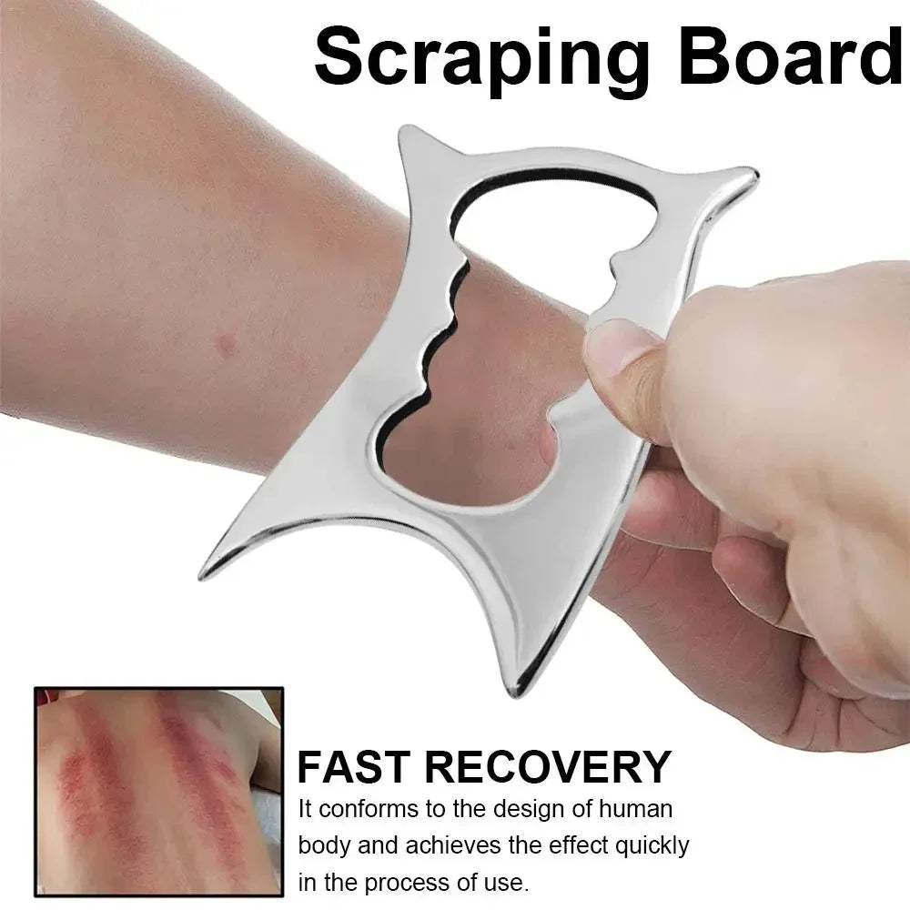 Stainless Steel Gua Sha Stick Deep Tissue Relax Cellulite Massager for Body Slimming Scraping Board Muscle Massage Relaxation