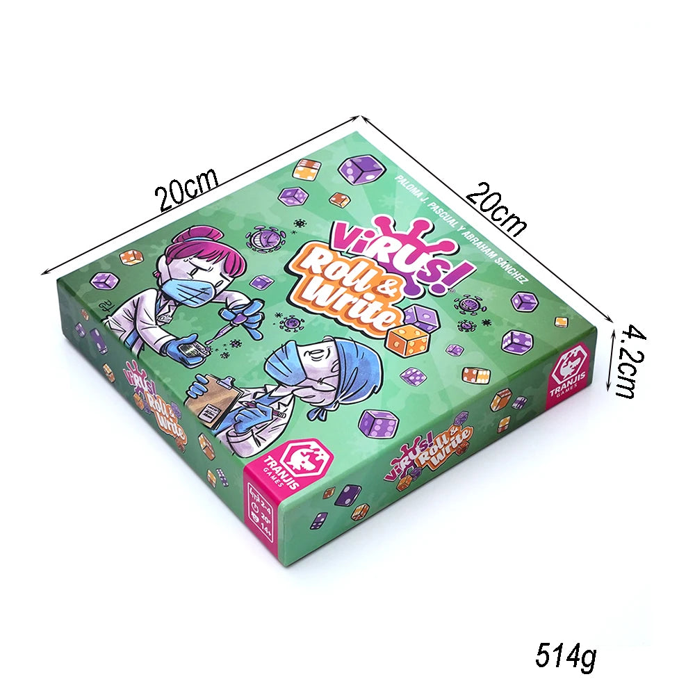 Virus roll & write Un divertidisimo