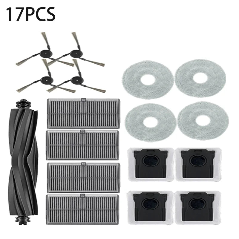 Dreame L10s Ultra Gen 3, Dreame X40 Ultra/ L40 Ultra/L30s Pro Ultra Heat/P10 Pro Ultra Tricut Brush Filter Mop Cloth Bag