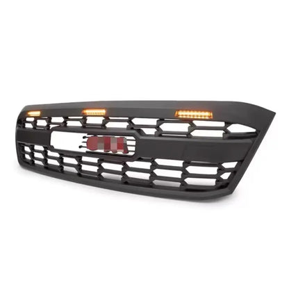Car Front Bumper Grill with light for Toyota HiLux VIGO 05-14 modified net Radiator Grille