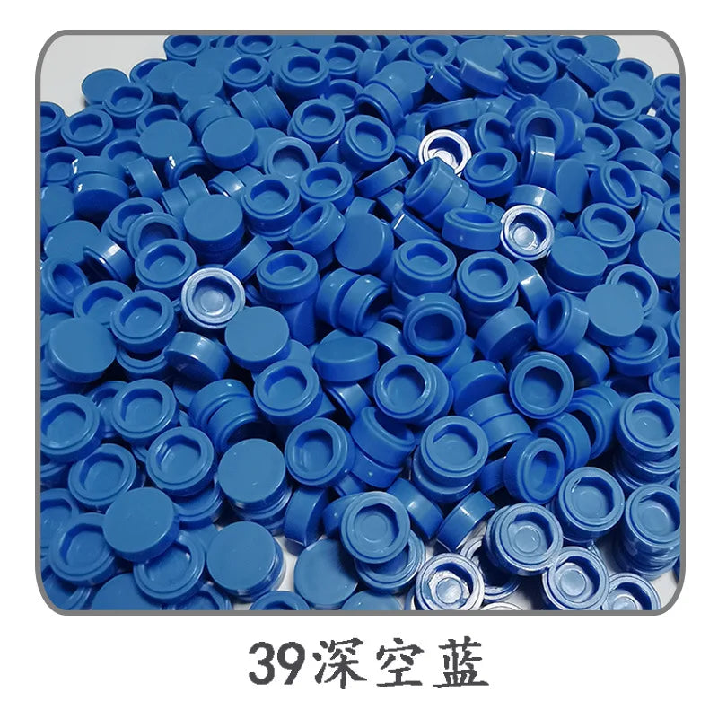 900pcs 52 Colors City Building Blocks Flat Tile 1x1 Round Bricks DIY Enlighten Blocks Parts 98138 Blocks for Children Boys Girls