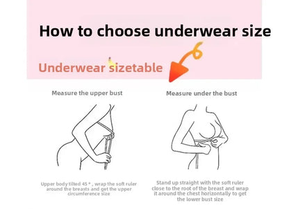 Full Coverage Minimiser Bra for Large Bust, Ultra Thin Seamless Wireless Lift & Support Anti Sag Set BANERDANNI S-2XL 32-40 ABC