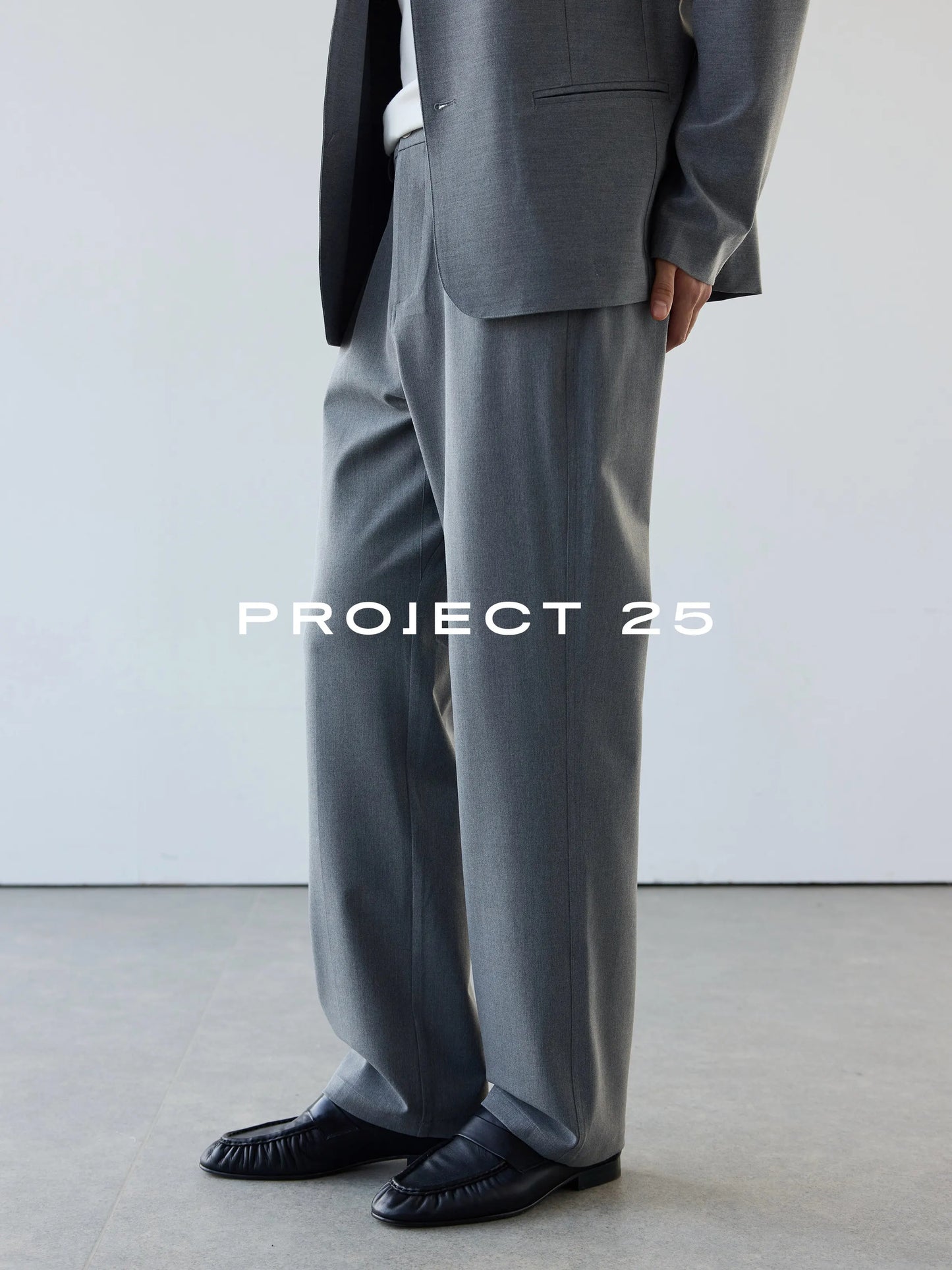 PROJECT 25 Men's Tech Blend Twill Stretch Trousers Structured Straight Leg Business Casual Versatile Commute Pants