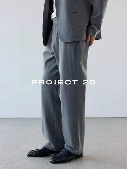 PROJECT 25 Men's Tech Blend Twill Stretch Trousers Structured Straight Leg Business Casual Versatile Commute Pants