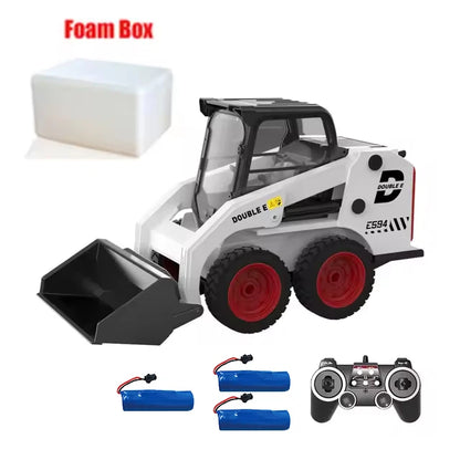 RC Excavator Double E E594 1:14 2.4G Remote Control Truck Slip Loader Digging Bucket 360 Rotation High Low Speed Engineer Toy