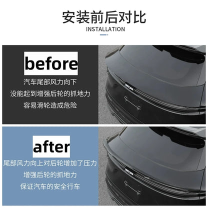 Carbon Fiber Tail Wing Car Rear Spoiler for ZEEKR 7X 2026 Modified New Style Top Wing Sport Exterior Parts